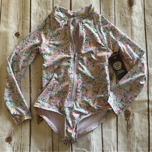 Vince camuto purple floral swimsuit 7 nwt